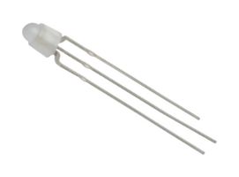 BROADCOM HL3P-61C0-00000 LED, AlInGaP, Red, Yellow Green, Through Hole, T-1 (3mm), 45 °, Dome, R 20mA, YG 20mA