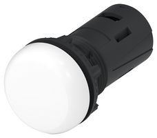 TE CONNECTIVITY - ALCOSWITCH ILE22110DWS LED Panel Mount Indicator, Screw Terminal, White, 110 VDC, 22.5 mm, IP20, IP65