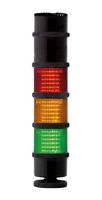 MULTICOMP PRO MP014835 Light Tower, 3 Tiers, Amber/Green/Red, 24 V, IP66, Multifunction, 75.1 x 339.2mm, 103 dB,