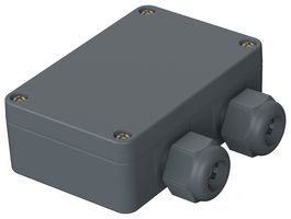 BOPLA 38102200 Plastic Enclosure, Cable Gland, Industrial, Polyamide (PA 6), Glass Fibre Reinforced, 34 mm, 64 mm
