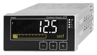 ENDRESS+HAUSER RIA45-B1A1 Process Indicator, 5 Digit, 24 to 230 V, 1 Universal Input/1 Analog Output, Panel Mount