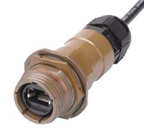STEWART CONNECTOR S-RJFTV6A1702BS1Q In-Line Adapter, Cat6a, IP68, Size 17, Adapter, In-Line, RJ45 Jack, RJ45 Jack, S-RJFTV Series