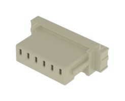 SAMTEC ISS1-06 Connector Housing, White Nylon, 1Row, MicroMate ISS1 Series, Receptacle, 6 Ways, 2.54 mm