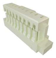 SAMTEC ISS1-09-L Connector Housing, w/Latch, White Nylon, 1Row, MicroMate ISS1 Series, Receptacle, 9 Ways, 2.54 mm