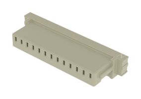 SAMTEC ISS1-13 Connector Housing, White Nylon, 1Row, MicroMate ISS1 Series, Receptacle, 13 Ways, 2.54 mm