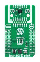 MIKROELEKTRONIKA MIKROE-6398 Add-On Board, Smart DOF 5 Click, ASM330LHHXG1, 6-Axis Inertial Measurement Unit, I2C, 3.3Vin