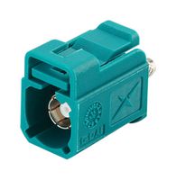 TAOGLAS FK2FZF RF / Coaxial Connector, Code Z, Water Blue, FAKRA Coaxial, Straight Jack, Crimp, 50 ohm, TGC-1.5DS