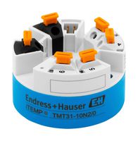 ENDRESS+HAUSER TMT31-CAA1A1A1B2C1PB Temperature Transmitter, HART, Analogue, 4-20mA, RTD, -200-850 °C, 10-36 V, Head Mount/DIN Rail