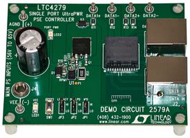 ANALOG DEVICES DC2579A Demonstration Board, LTC4279IUFD#PBF, 1-Port, Power Over Ethernet (POE), PSE Controller