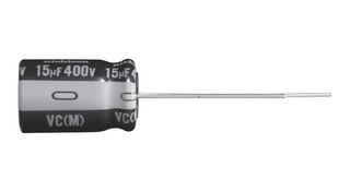 NICHICON UVC2G150MPD Electrolytic Capacitor, 15 µF, 400 V, ± 20%, Radial Leaded, 2000 hours @ 105°C, Polar