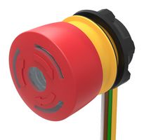 EAO 84-5221.2B40 Emergency Stop Switch, SPST-NC, Twist to Release, Cable, 3 A, 120 V