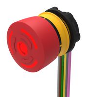 EAO 84-5241.2B40 Emergency Stop Switch, DPST-NC, Twist to Release, Cable, 3 A, 120 V