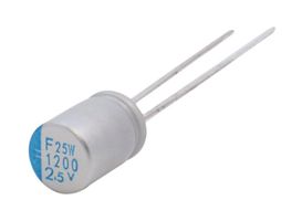 CHEMI-CON APSF6R3ETD821MF08S Polymer Aluminium Electrolytic Capacitor, 820 µF, 6.3 V, 8000 µohm, 20000 hours @ 105°C, ± 20%