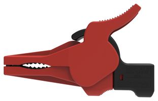 SCHUTZINGER 99022577 Insulated Crocodile Clip, 41 mm Jaws Open, Red, 32 A Current, 1 kV, SAK 9230 Series