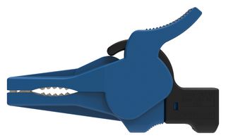 SCHUTZINGER 99022715 Insulated Crocodile Clip, 41 mm Jaws Open, Blue, 32 A Current, 1 kV, SAK 9230 Series