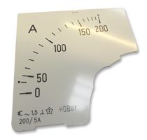 HOBUT D72D200 Scale, DIN72 Range Panel Meters, 200 A