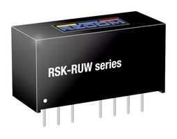 RECOM POWER RSK-2412SRUW/H3/ADJ Isolated Through Hole DC/DC Converter, ITE, Industrial & Household, SIP, 8:1, 2 W, 1 Output