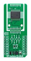 MIKROELEKTRONIKA MIKROE-6430 Add-On Board, SPI Isolator 9 Click, 4DIR1421H, Digital Isolator, SPI, 3.3V/5V in