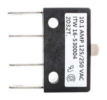 ITW SWITCHES 16-530004 Microswitch, Subminiature, Button, SPDT-DB, Quick Connect, 10 A, 28 V