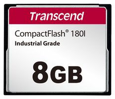 TRANSCEND TS8GCF180I Flash Memory Card, Compact Flash Card, 8 GB