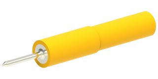 MULTICOMP PRO MP-1.4-PTA-Y Test Accessory, Yellow, 60VDC, 36A, 1.4mm Pin to 4mm Socket Adapter, Test Equipments
