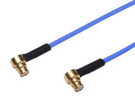 JOHNSON - CINCH CONNECTIVITY 415-0505-MM100 RF / Coaxial Cable Assembly, 18GHZ, 3.9 ", 100 mm, 0.086" Flexible, SMP Right Angle Jack