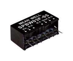 MEAN WELL SPBW03F-05 Isolated Through Hole DC/DC Converter, ITE & Industrial, SIP, 4:1, 3 W, 1 Output, 5 V