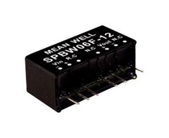 MEAN WELL SPBW06F-12 Isolated Through Hole DC/DC Converter, ITE & Industrial, SIP, 4:1, 6 W, 1 Output, 12 V