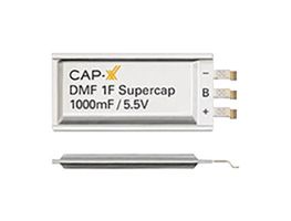 CAP-XX DMF4B5R5G105M3DTA0 Supercapacitor, Prismatic Ultra Thin, 1 F, 5.5 V, Solder, ± 20%