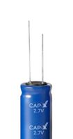 CAP-XX GY13R008012V105R Supercapacitor, Single Cell, 1 F, 3 V, Radial Leaded, -10%, +30%, 3.5 mm