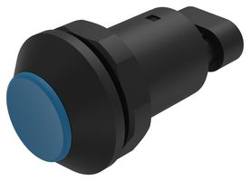 EAO 09-RS.1101.6000.M000 Industrial Pushbutton Switch, 09 Series, 30 mm, SPST-NO, Momentary, Round Raised, Blue
