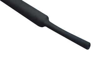 QUALTEK ELECTRONICS Q5-3X-3/4-01-QB48IN-5 Adhesive Lined Heat Shrink Tubing, 3:1, 0.748 ", 19 mm, Black, 3.93 ft, 1.2 m