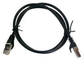 MULTICOMP PRO MP015541 Ethernet Cable, 8P8C, Cat5e, RJ45 Plug to RJ45 Plug, FTP (Foiled Twisted Pair), Black, 500 mm