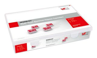 WURTH ELEKTRONIK 870025 Design Kit, 32 pcs of Capacitors 39 to 2000 µF, Radial, WCAP-PTG5 Aluminium Polymer Capacitors