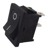 ALCOSWITCH - TE CONNECTIVITY PRASA1-16F-BB0BW Rocker Switch, On-Off, SPST, Non Illuminated, Panel Mount, Black, PRA Series