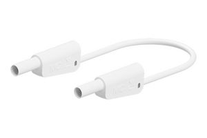 STAUBLI 66.2013-20029 Banana Test Lead, 30 VAC, 4mm Stackable Banana Plug, Shrouded, 4mm Stackable Banana Plug, Shrouded
