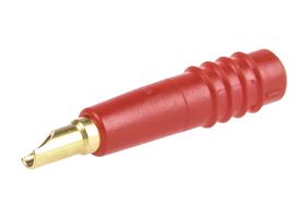 STAUBLI 22.2070-22 22.1008 Banana Test Connector, Socket, Cable Mount, 6 A, 60 V, Gold Plated Contacts, Red