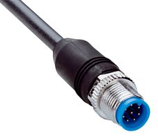 SICK YM2A28-200UA6XLEAX Sensor Cable, A Coded, M12 Plug, Free End, 8 Positions, 20 m, 65.6 ft