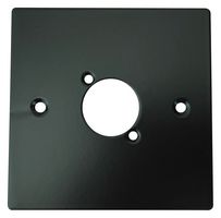 TUK KPHD11.5 FACEPLATE, XLR CONN, 1PORT, STEEL, BLACK