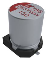 KEMET A786MN826M1JLAS018 Hybrid Aluminium Electrolytic Capacitor, 82 µF, ± 20%, 63 V, Radial Can - SMD, 0.018 ohm