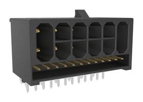 AMPHENOL COMMUNICATIONS SOLUTIONS 10167519-121222CLF Rectangular Power Connector, 12 Pwr + 12 Sig, 24 Contacts, Minitek Pwr Hybrid 3.0 10167519 Series