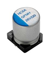 EATON ELECTRONICS EHCSA025M5600606T Hybrid Aluminium Electrolytic Capacitor, 56 µF, ± 20%, 25 V, Radial Can - SMD, 0.05 ohm