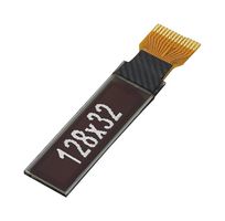 MIKROELEKTRONIKA MIKROE-6752 Graphic OLED, 128 x 32 Pixels, White on Black, 3.3V, I2C, 29mm x 8.7mm x 1.25mm, -40 °C