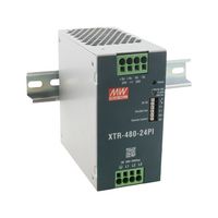 MEAN WELL XTR-480-36PI AC/DC DIN Rail Power Supply (PSU), Push-In Terminal, ITE, Industrial & Laboratory Equipment