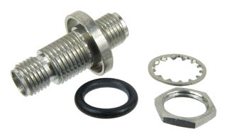 FAIRVIEW MICROWAVE SM4918 RF / Coaxial Adapter, SMA, Jack, SMA, Jack, Straight Bulkhead Adapter, 50 ohm