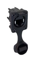 AMPHENOL AUDIO RJXS8FP25VPE Modular Connector, Panel 3.8mm to 5mm, Potted, RJ45 Jack, 1 x 1 (Port), 8P8C, Cat5e, IP65