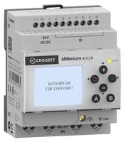 CROUZET MXD12RU1ET PLC, Ethernet, LCD Display, 8 Input Digital, 4 Output Digital, IP20, IP40, 24 VAC, Millenium Series