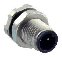 NORCOMP 852-002-113R004 Sensor Connector, VULCON M5 Series, M5, Male, 2 Positions, PCB Pin, Straight Panel Mount