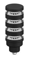 BANNER ENGINEERING TL50BLGYRY2Q LED Tower, 4 Tier, Green/Yellow/Red/Yellow, 92dB, 5 Pin M12 Connector, Steady, 24 VAC/30 VDC, IP67