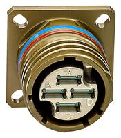 TE CONNECTIVITY 1-2358897-3 Circular Connector, MIL-DTL-38999 Series III, Flange Mount Receptacle, 4 Contacts